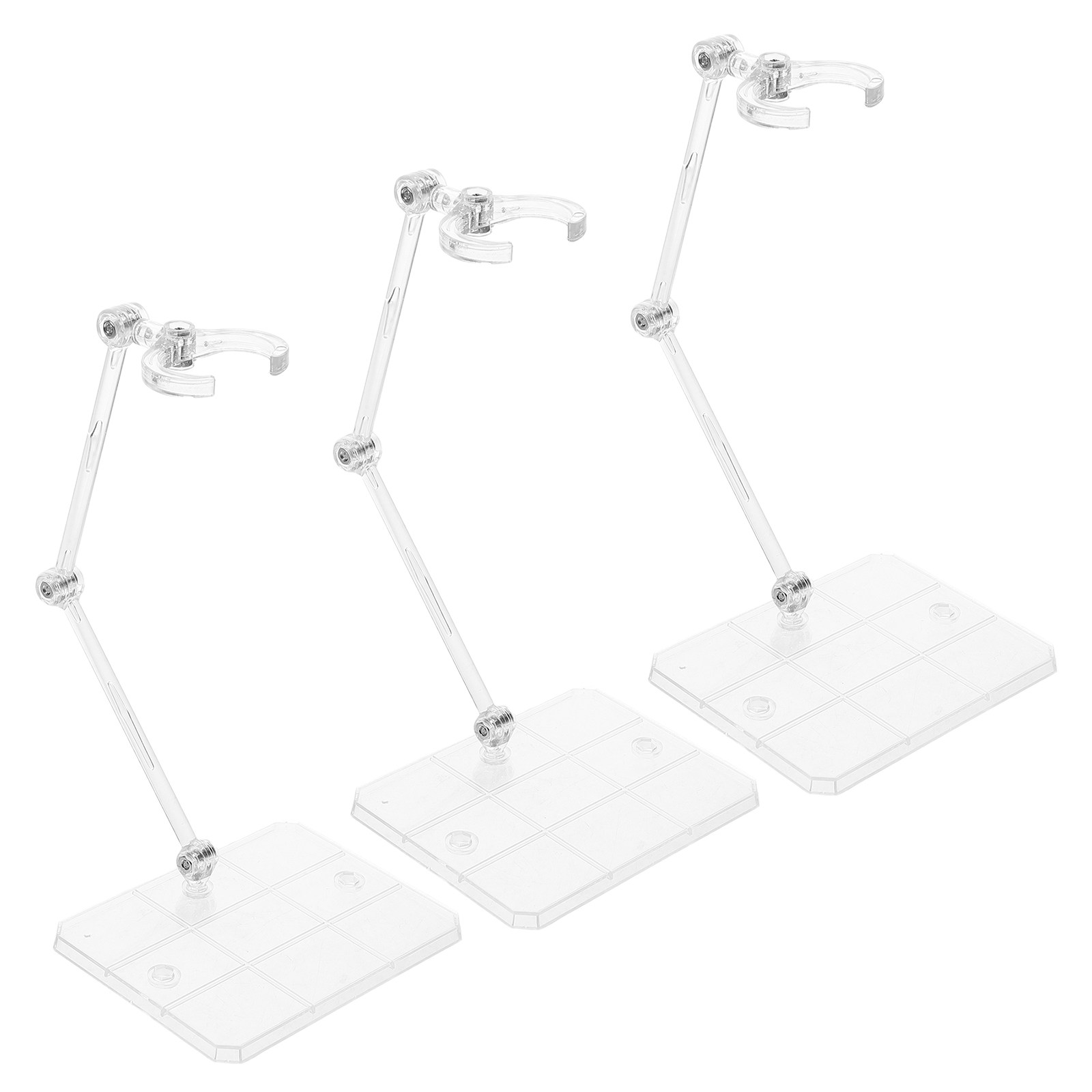 Action Figure Stand - 3 шт. Прозрачная подставка для фигурок